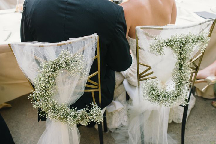 12 Beautifully Draped Fabric Wedding Chair Ideas ~ we ❤ this! moncheribridals.com
