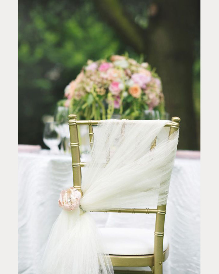 12 Beautifully Draped Fabric Wedding Chair Ideas ~ we ❤ this! moncheribridals.com