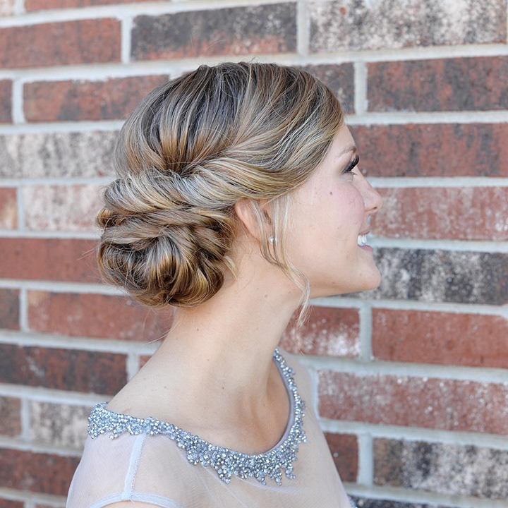 twisted updo ~ we ❤ this! moncheribridals.com