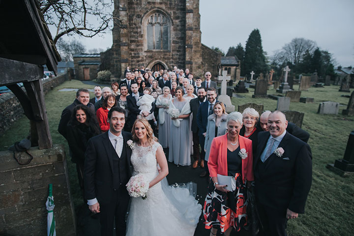 Silver, Pale Pink & White Palette Creates A Winter Sparkle Theme For This English Wedding
