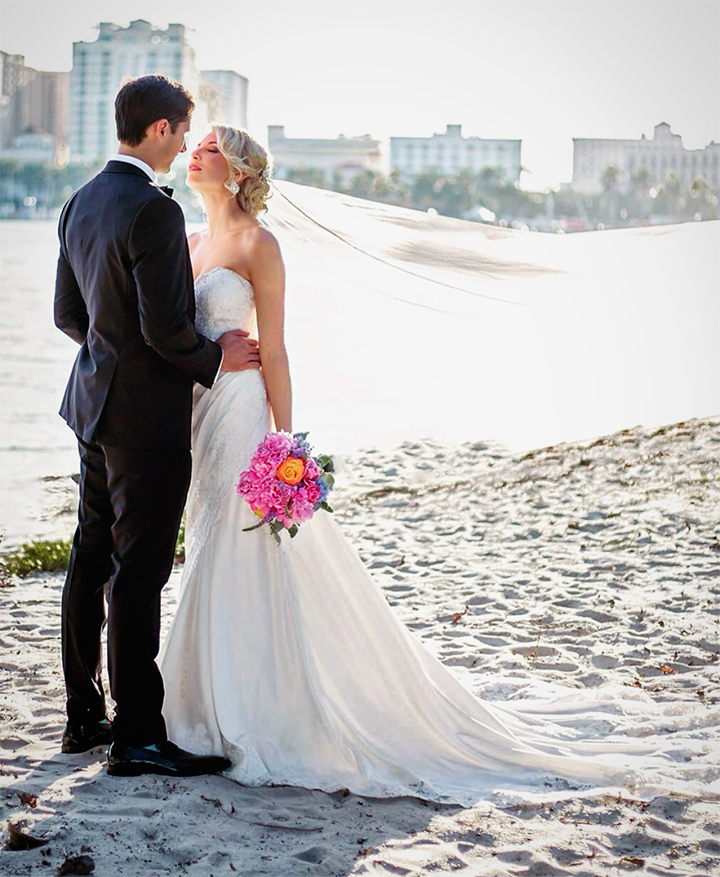 Sexy Bride With Classic Updo Is Stunning in Sophia Tolli "Morrigan"