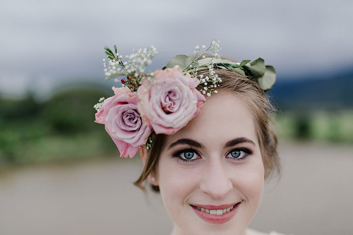 Double Rose Floral Crown for the Bridesmaids