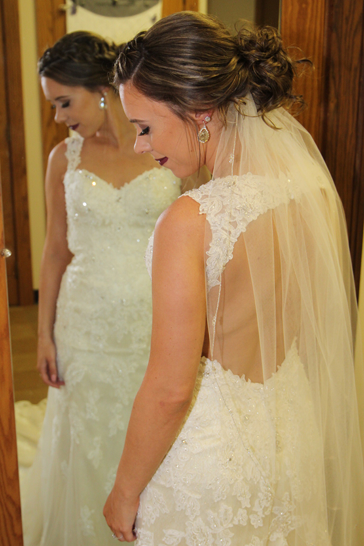 Looking Lovely In Sophia Tolli's Fit & Flare Gown