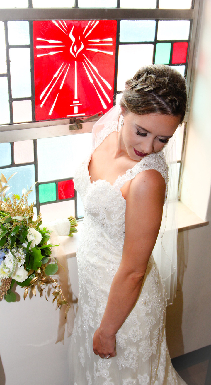 Looking Lovely In Sophia Tolli's Fit & Flare Gown