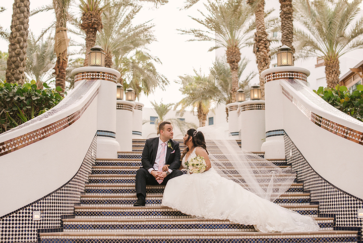 Choosing A Sophia Tolli Tulle, A-Line Gown For Her Magical Dubai Wedding