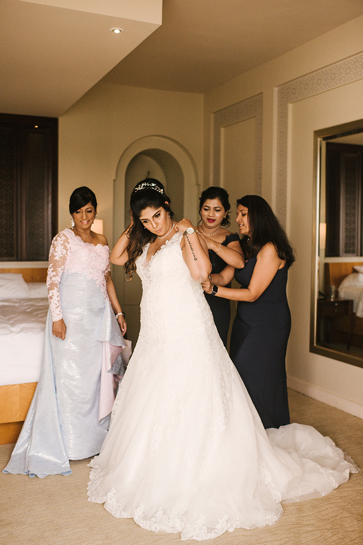 Choosing A Sophia Tolli Tulle, A-Line Gown For Her Magical Dubai Wedding