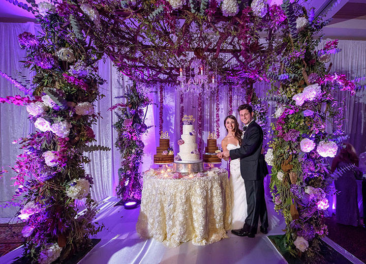 Fairy Tale Wedding With Touches Of Plum Ivory Gold