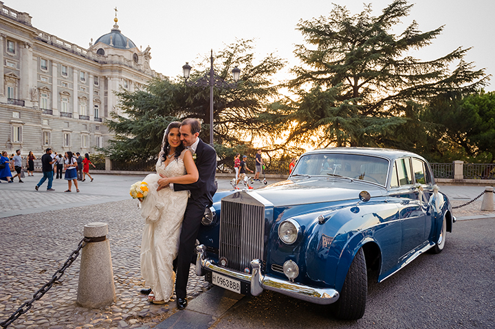Elegant Bride Wears Sophia Tolli "Monaco" To Her Wedding In Madrid Desktop Image