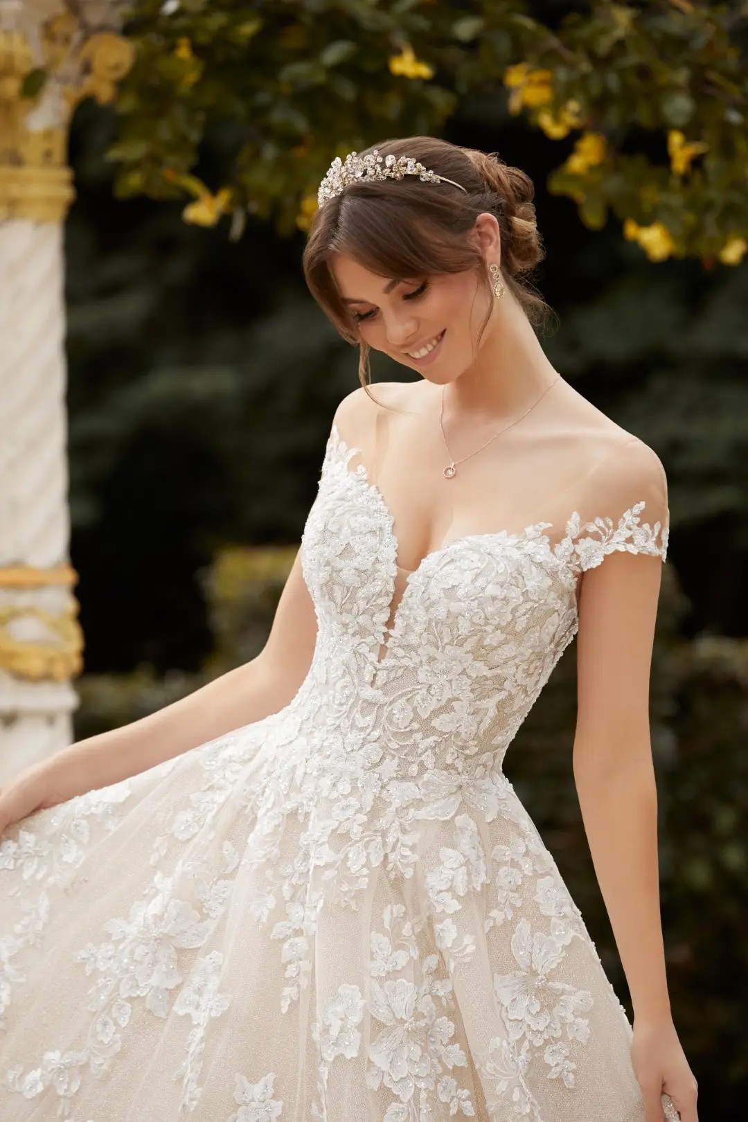 Royal Ballgown Wedding Dress with Beaded Lace Haven | Style ST1228