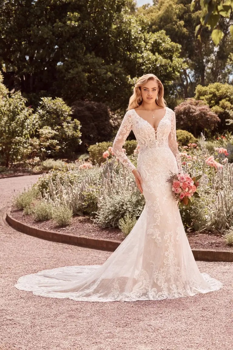 Sophia tolli Fall 2021 Y22173 wedding gown