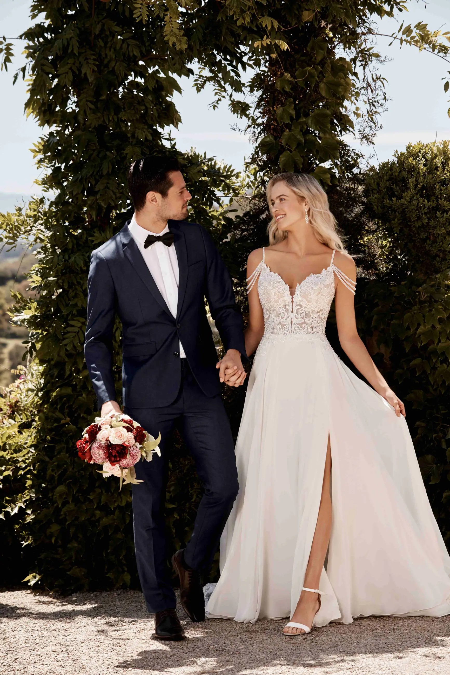 Sophia Tolli Spring 2021 campaign wedding gown