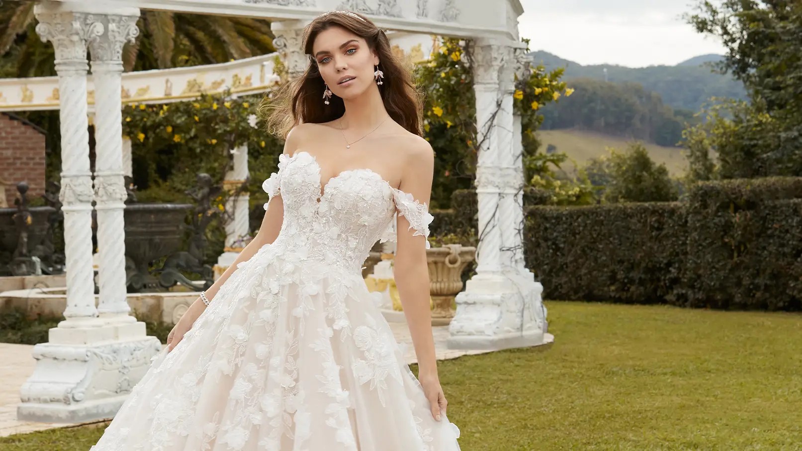 Spring 2022 campaign wedding gown by Sophia Tolli