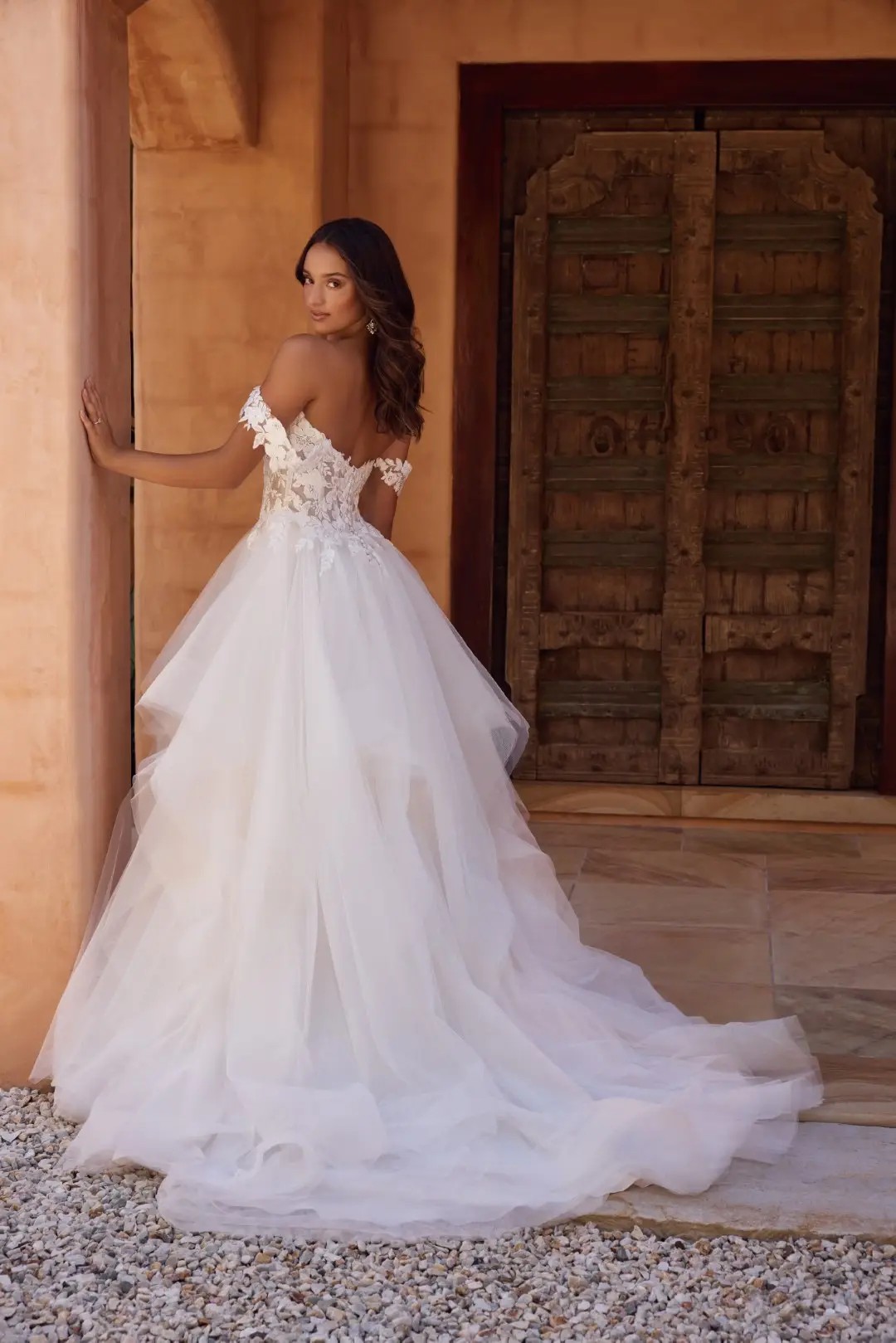 Modern Ball Gown with Magnificent Lace Bodice Tilly | Style Y3131