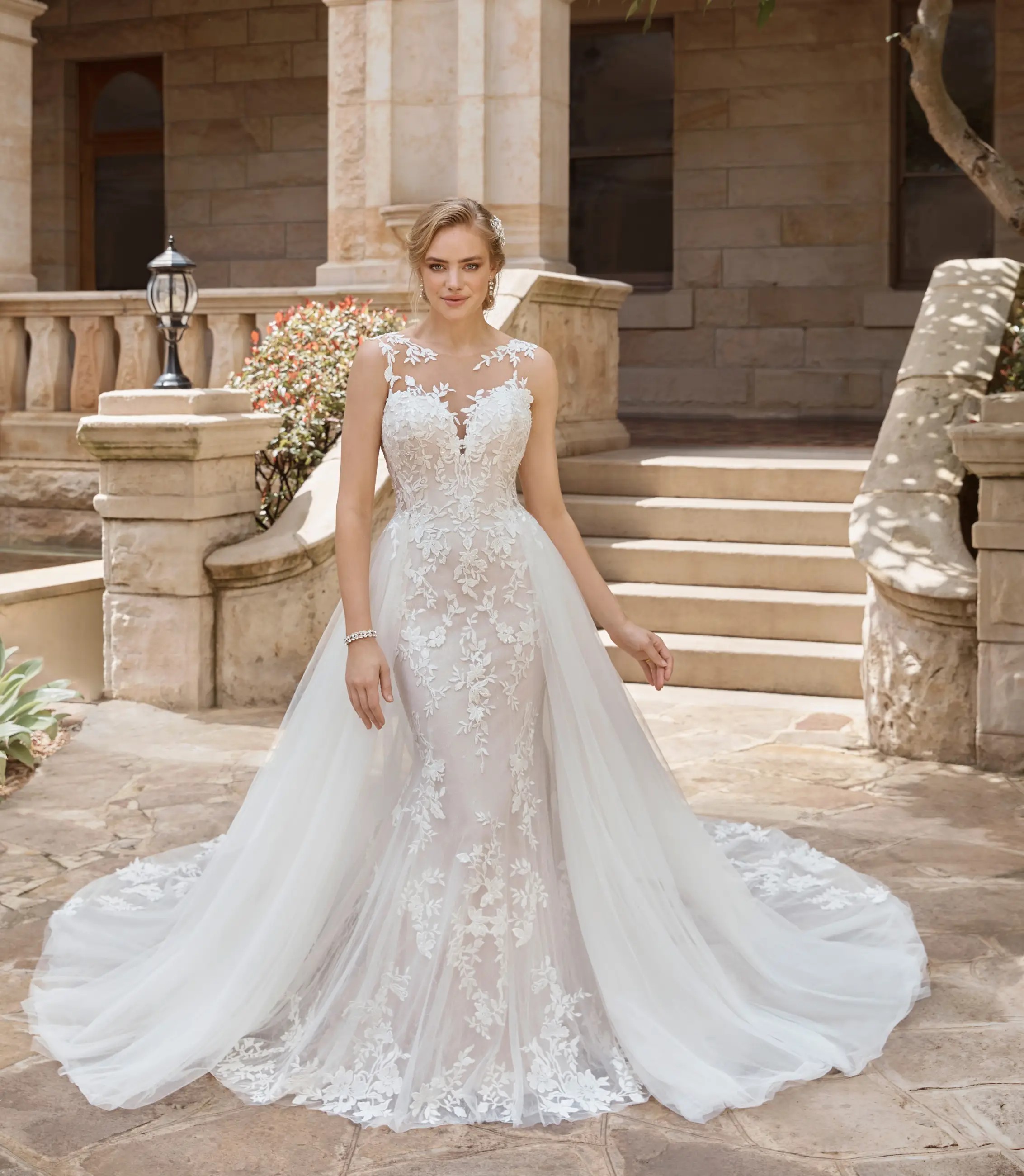 Sophia Tolli y22183 wedding gown train