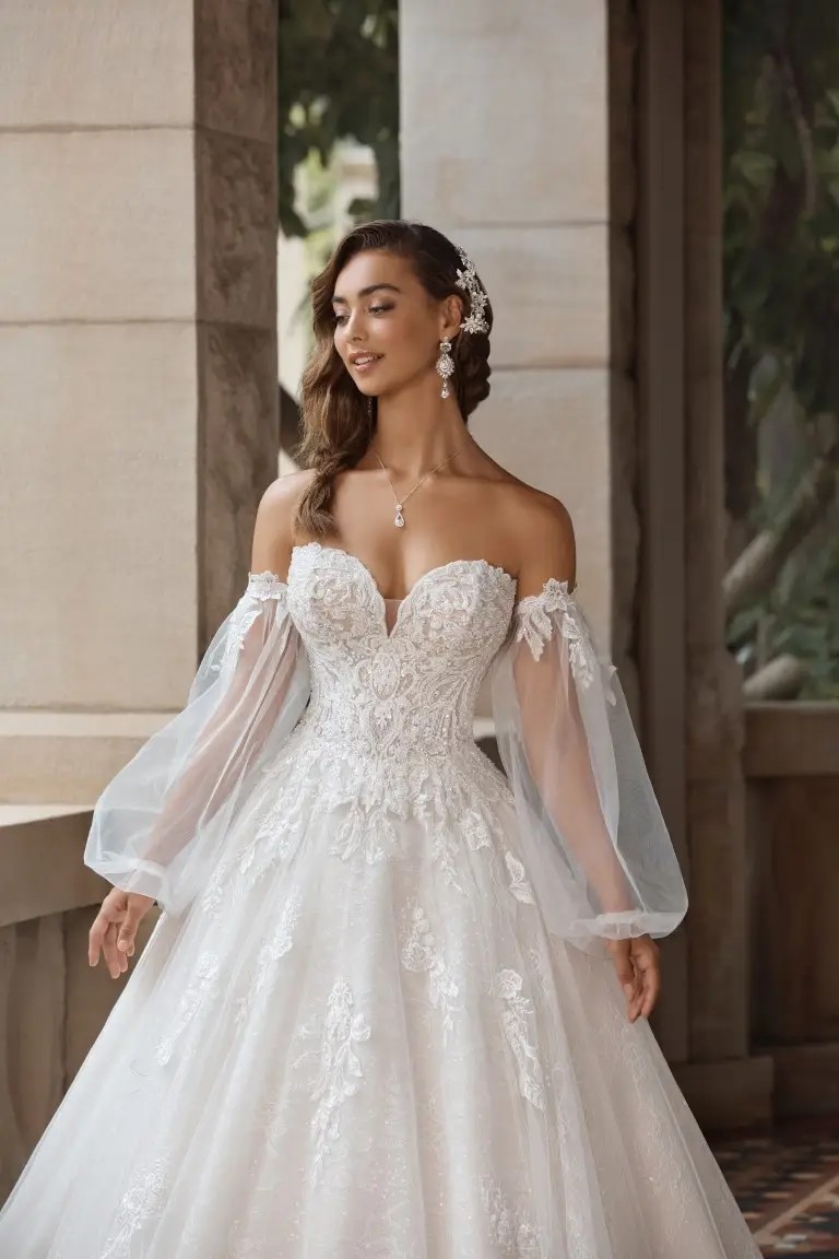 Sophia Tolli Premiere Fall 2021 st2214sl wedding gown