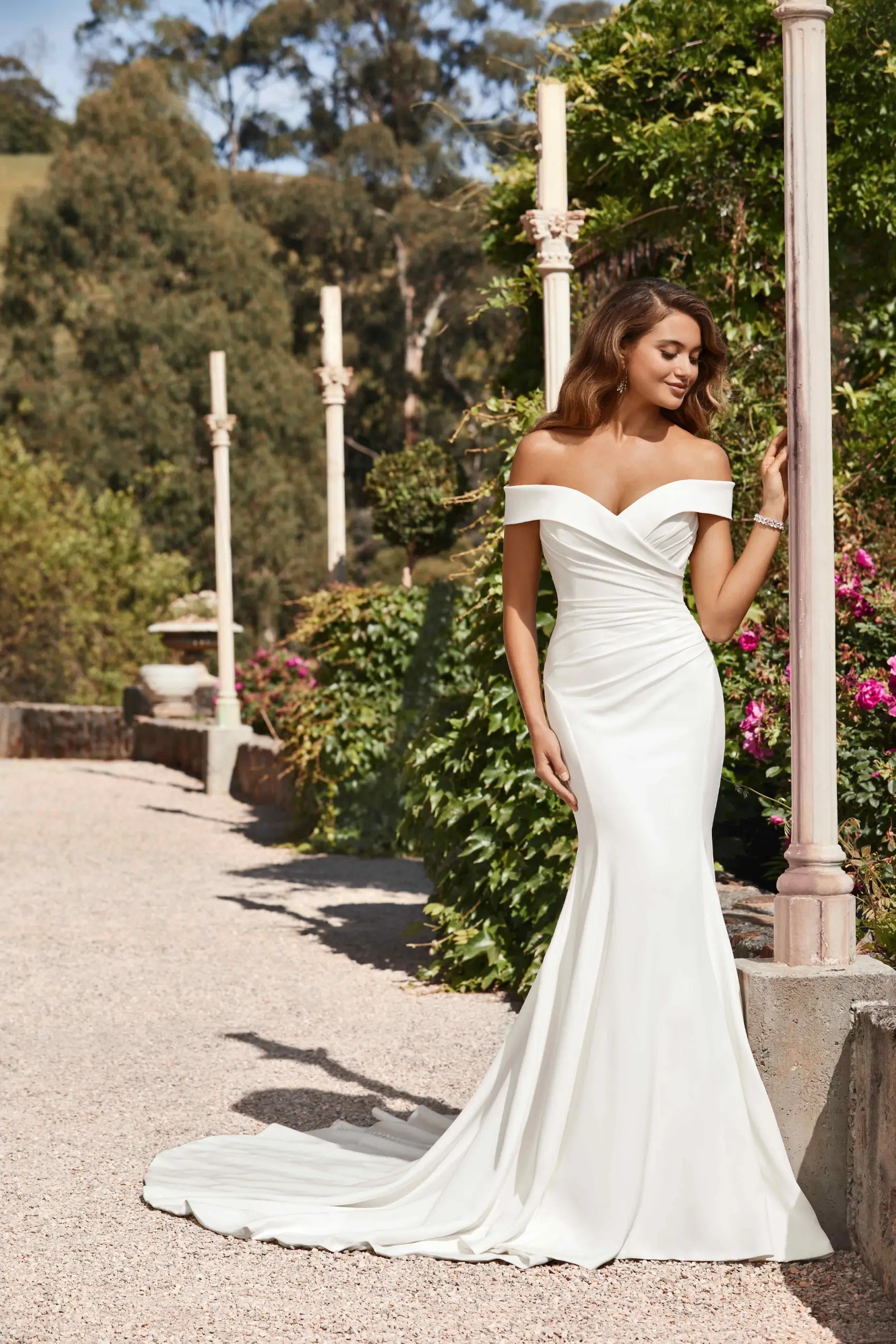 Sophia Tolli Spring 2021 campaign wedding gown