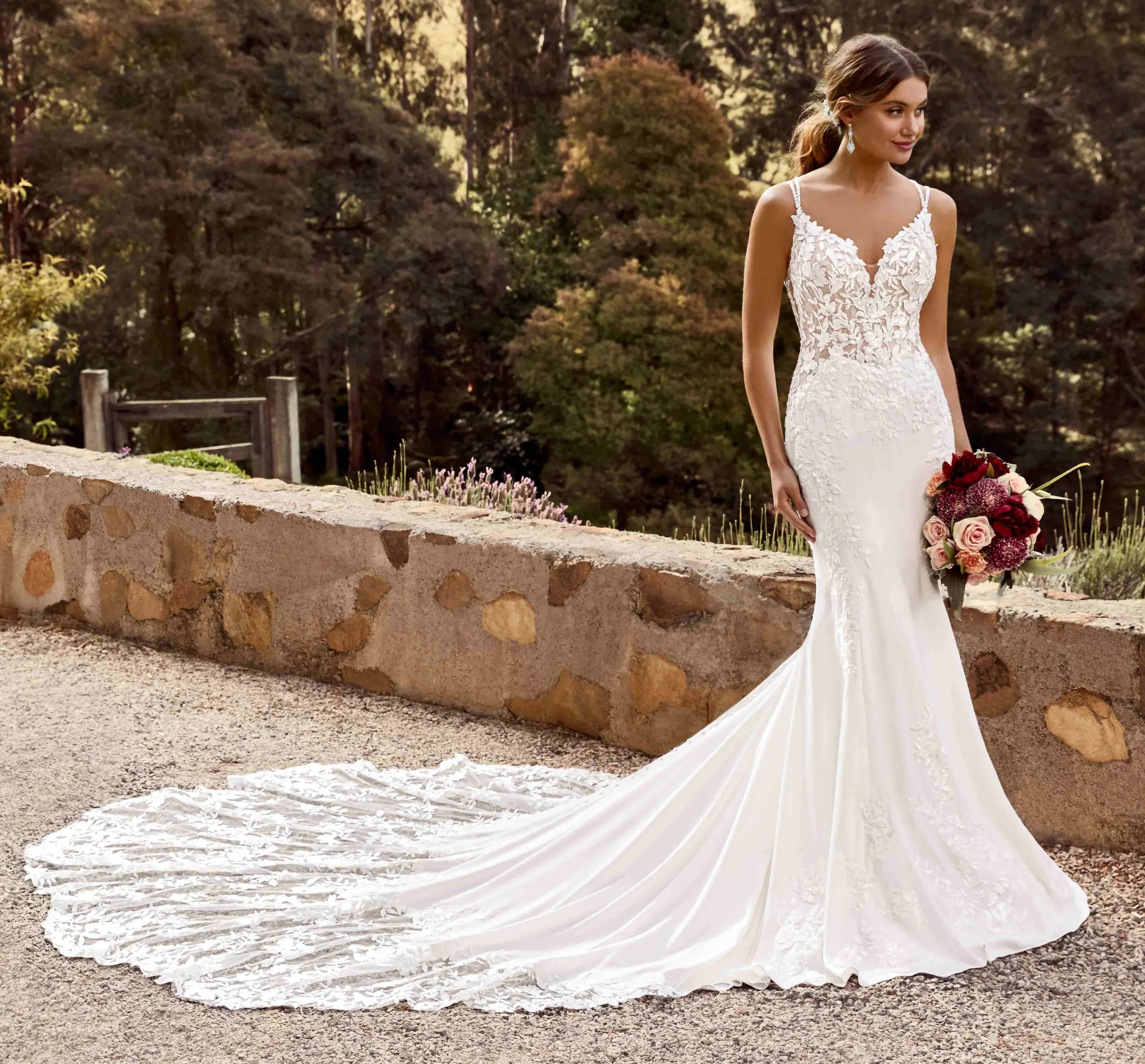 Sophia Tolli Spring 2021 campaign wedding gown