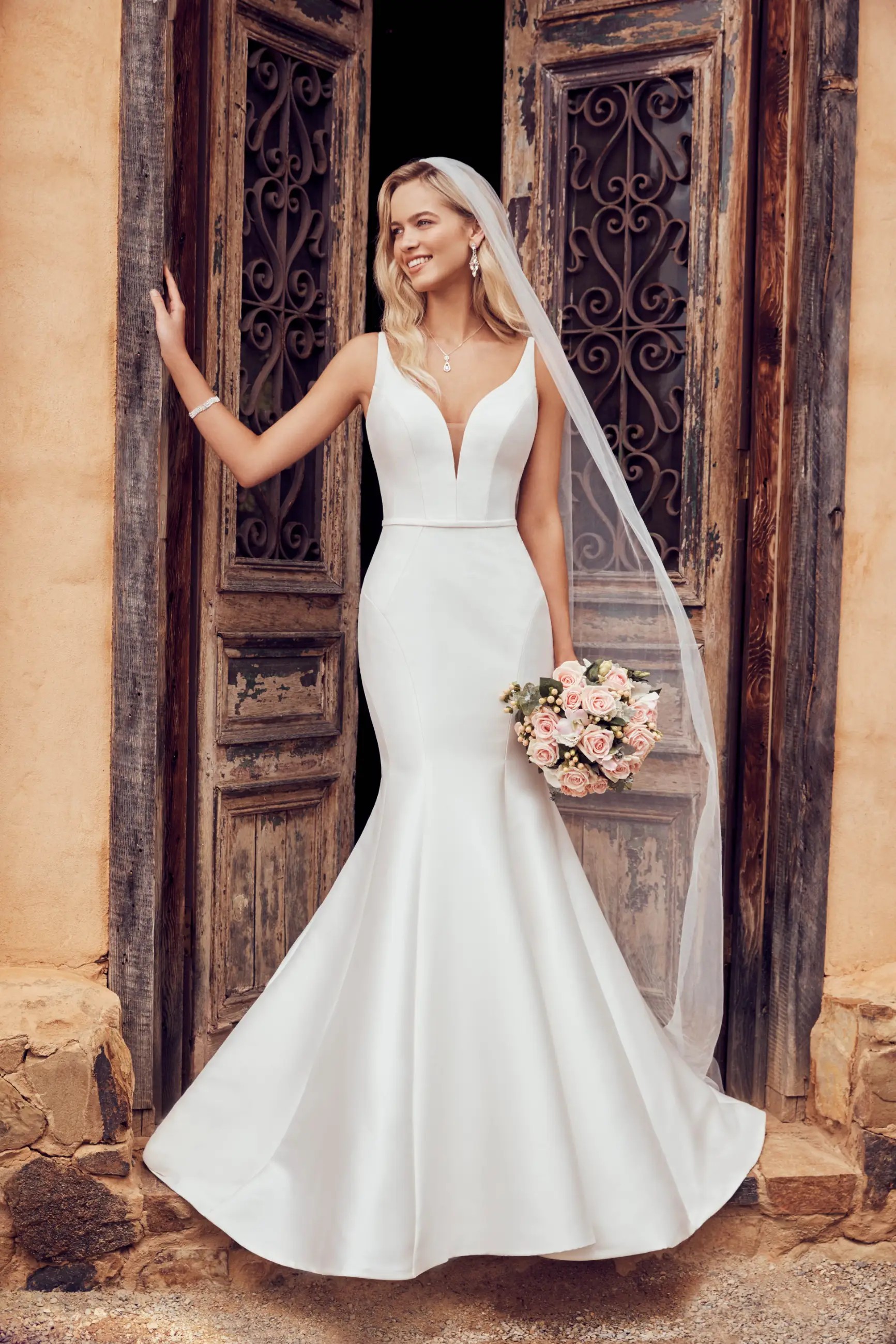 Sophia Tolli Spring 2021 campaign wedding gown