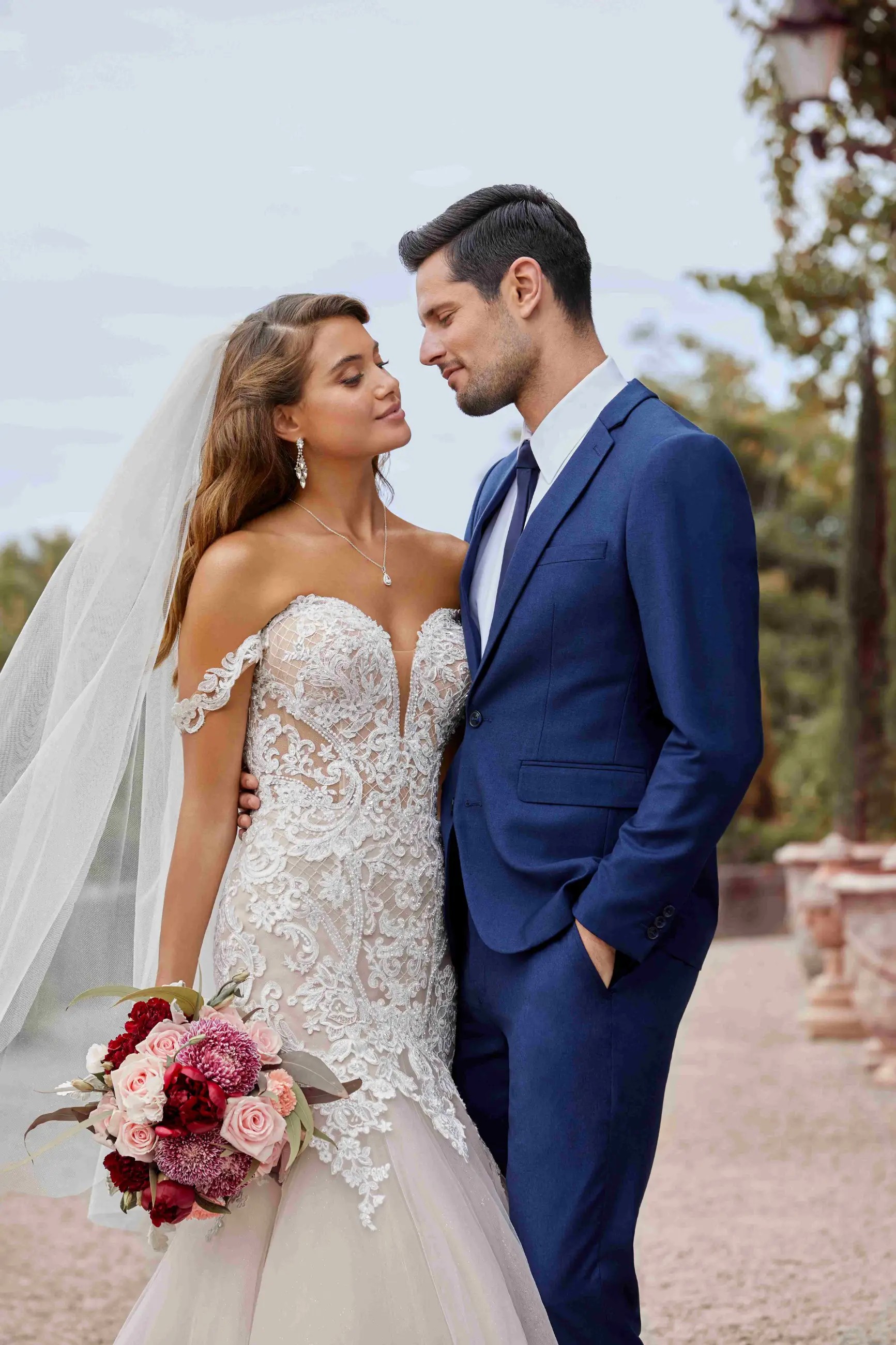 Sophia Tolli Spring 2021 campaign wedding gown