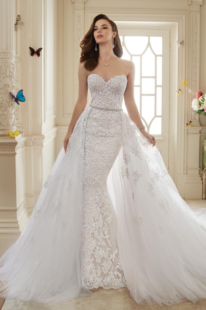 Incredible TwoPiece Wedding Dress with Detachable Train Sophia Tolli