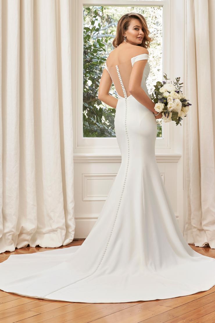 Elegant and Classic Off-Shoulder Wedding Dress Simone #$1 picture