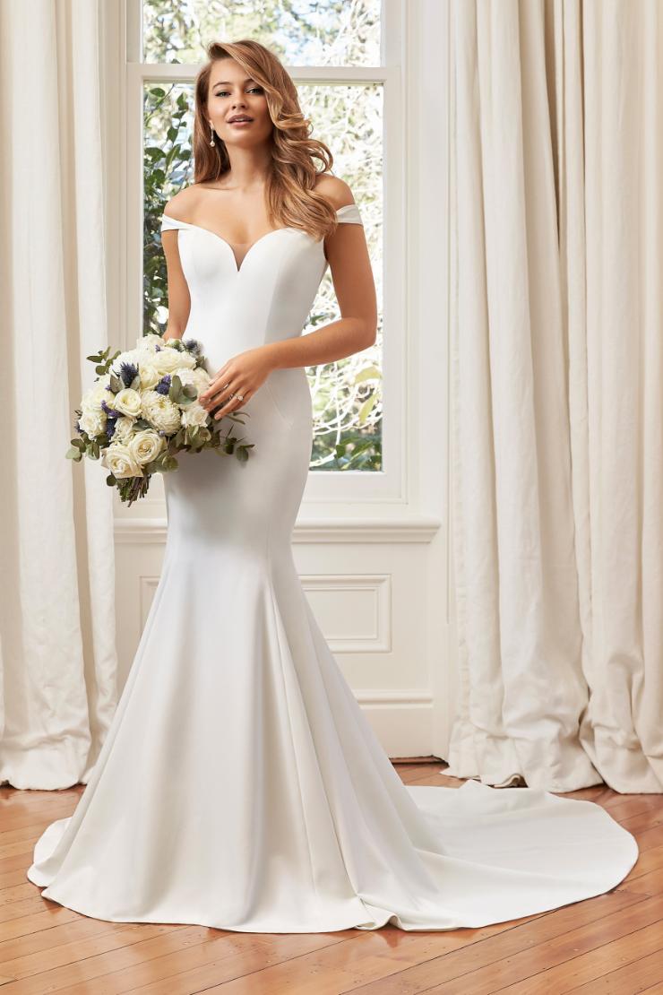 Elegant and Classic Off-Shoulder Wedding Dress Simone #$2 picture