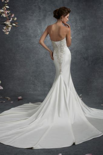 Awe-Inspiring Asymmetrical Satin Wedding Dress Nebula $1 thumbnail