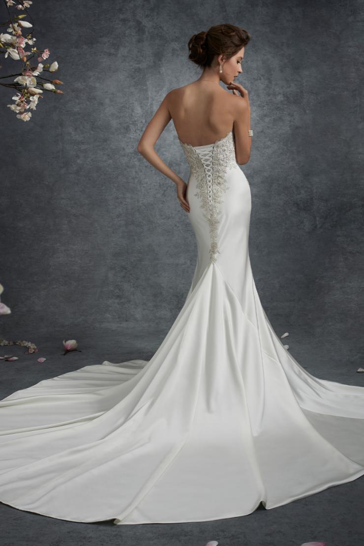 Awe-Inspiring Asymmetrical Satin Wedding Dress Nebula #$1 picture