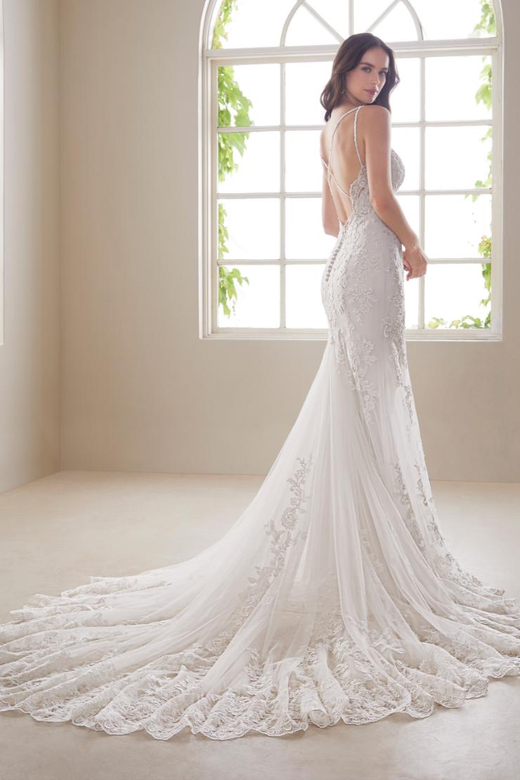 Sexy Lace Wedding Gown with Low Back Aquamarine #$1 picture