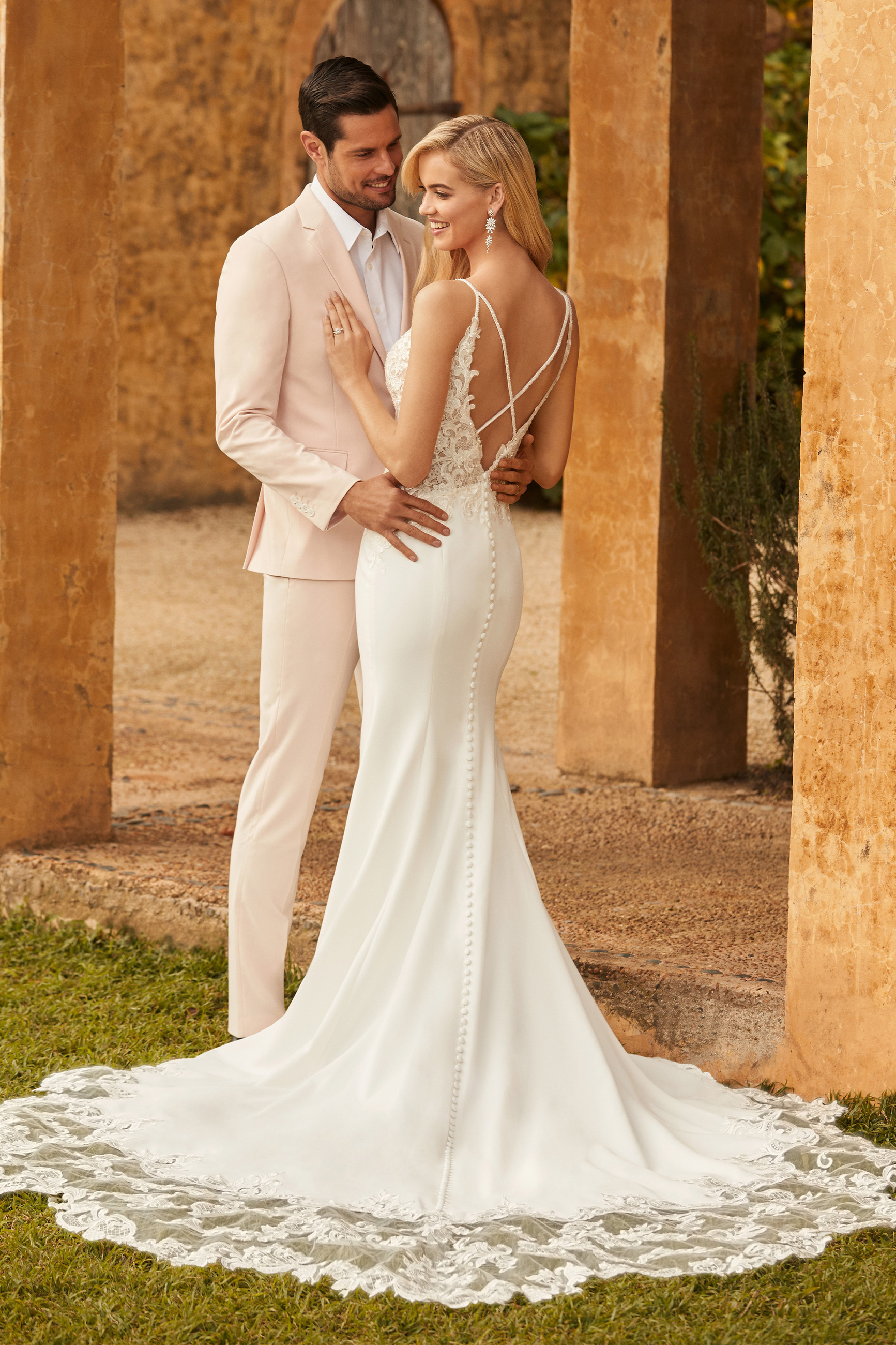 Criss Cross Back Wedding Dress