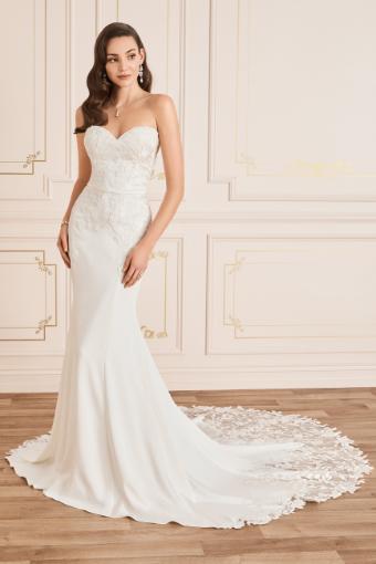 Chic Crepe Wedding Gown with Lace Train Pippa $2 thumbnail