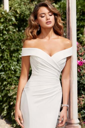 Glamorous Crepe Fit and Flare Wedding Gown Emma $3 thumbnail