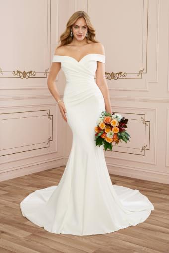 Glamorous Crepe Fit and Flare Wedding Gown Emma $2 thumbnail