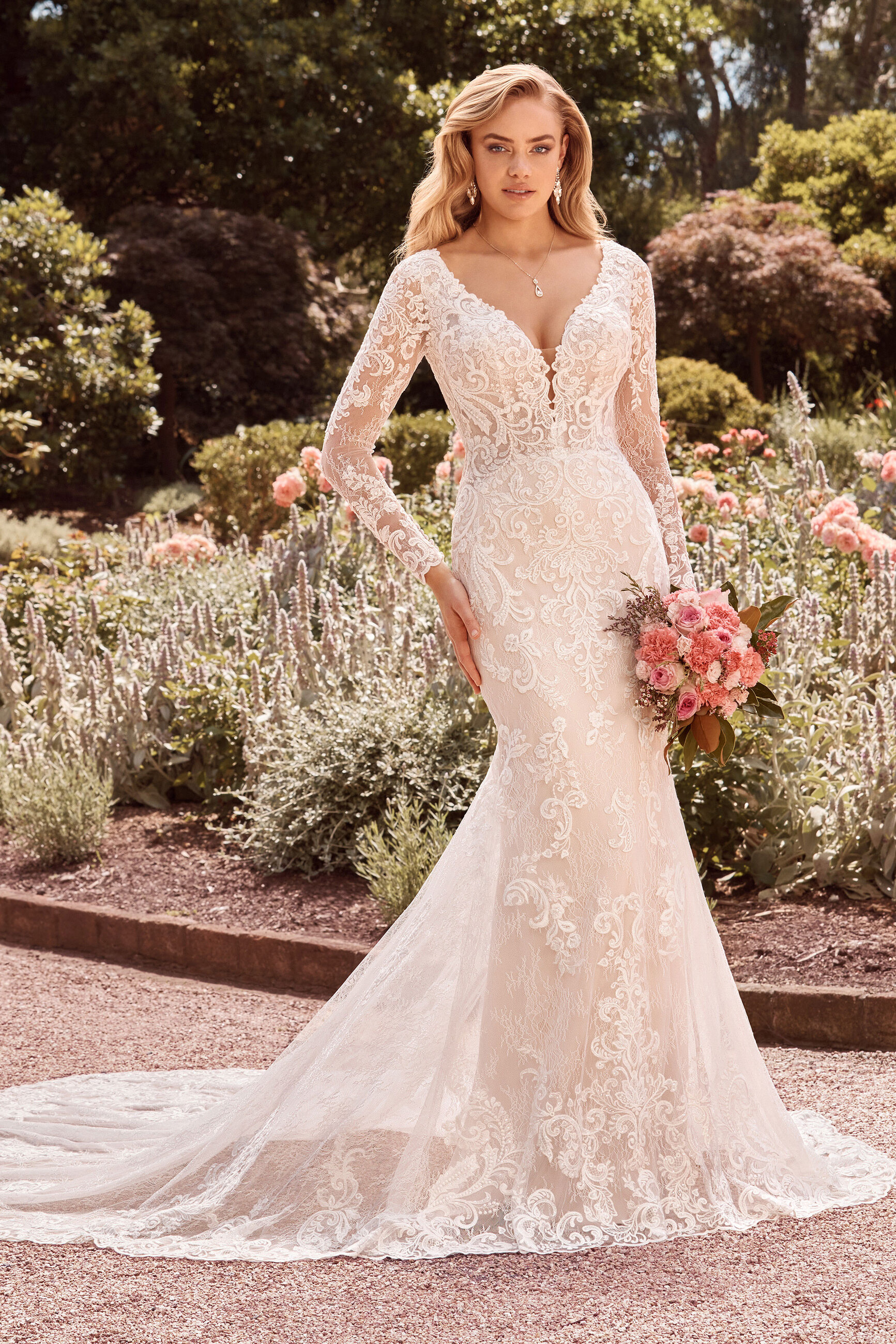 Sophisticated A-Line Wedding Gown