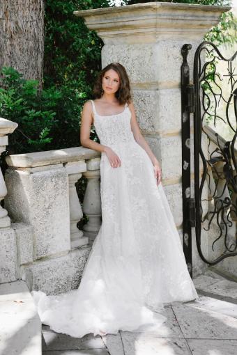 Sparkling Square Neckline A-Line Wedding Dress Krystal $8 thumbnail