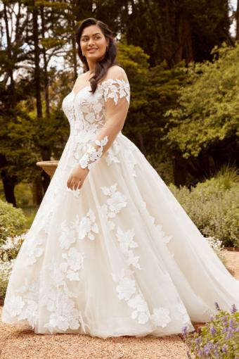 Bold Floral Lace Corset Back Wedding Dress Elodie $1 default thumbnail