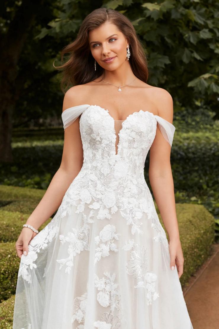 Ethereal Off-Shoulder Sweetheart Wedding Dress Emelina #$2 picture