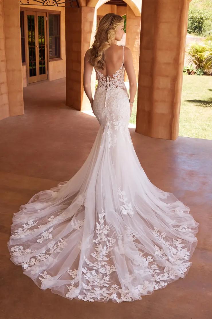 Breathtaking Fit and Flare Wedding Gown with Dramatic Tulle Skirt Ivana #$2 picture