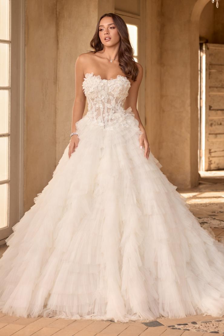 Textured Ball Gown Wedding Dress with Beading Mar